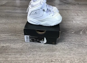 Nike Air Jordan B’Loyal Boys Size 6C White Athletic Shoes Sneakers CK1427-100 - Picture 1 of 13