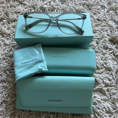 Marco de gafas Tiffany & Co TF2168 8270 gris transparente 54-17-140 plata Italia Foto 1 de 4