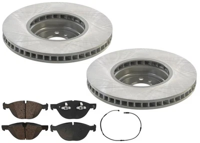 Rotores delanteros recubiertos GEO y pastillas de freno EPS para BMW 550i GT 2010 2012 2013 2015 Foto 1 de 4