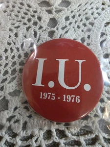 Vintage 1975-1976 I.U. Indiana University Hoosiers Pinback Button 2.25" '76... - Picture 1 of 3