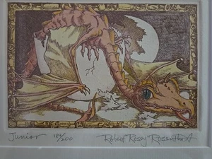 Robert " Rosey " Rosenthal Drachenküken "Junior" Radierung signiert # 184/200 - Bild 1 von 6
