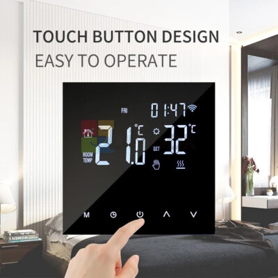 LCD Digital WiFi Thermostat Remote Controller For Google Alexa Smart Home - Image 1 of 4