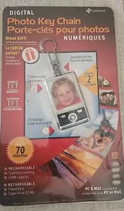 Superex Digital Photo Key Chain-Holds 70 Photos-32MB Rechargeable PC & Mac - Picture 1 of 5