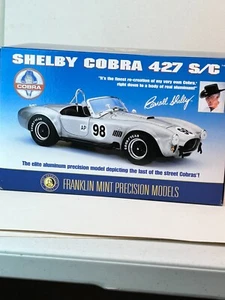 Franklin Mint 1:24 Scale Shelby Cobra 427 S/C with Box - Picture 1 of 24