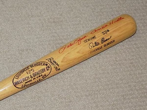 Pete Rose H&B gioco firmato Bat Cincinnati Reds Phillies Charlie Hustle - Foto 1 di 7