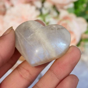 2" TOP Flash Natural Piedra Lunar Cristal Curación Piedra Palma Regalo del Día de la Madre - Imagen 1 de 8