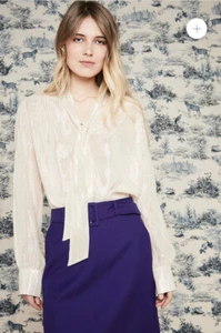 Paul & Joe Schwester Paula Shirt transparent gold Glitzer Damen Übergröße 0 175 $ RAR - Bild 1 von 11