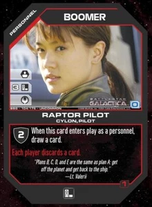 Boomer, Raptor Pilot - Base Set - Battlestar Galactica CCG - Picture 1 of 1