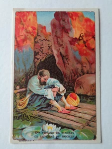 CHROMO IMAGE CHOCOLAT 6EME VOYAGE DE SINDBAD LA CAVERNE DU ROCHER SERIE 5443 :7 - Foto 1 di 2