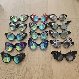 14x Euphorium Kaleidoscope Goggles Diffraction Rave Festival - Display Stock - Picture 1 of 4