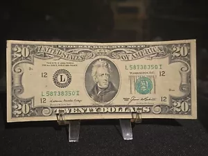 1985 $20 Dollar Retired SMALL FACE # 58738350 I 🔪 MISCUT 💰 ✂️ - Picture 1 of 7