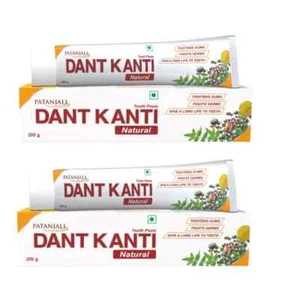 2 x Patanjali Dant Kanti Herbal Toothpaste 200g Each, Cavity Protection - Picture 1 of 5