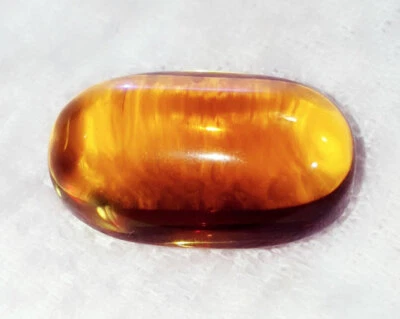 30.24 Ct Australian Black & Golden Synthetic Opal Loose Gemstone Certified Gem - Image 1 of 4