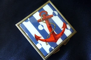 Fashionable Sewing Kit Case...Nautical...trendy...one of a kind! - Picture 1 of 2