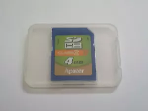 Tarjeta de memoria SD SDHC Apacer 4 GB - Clase 4 - AP4GSDHC4 - 541112504241 - Imagen 1 de 2