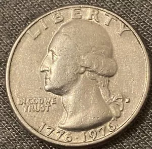 US 1776-1976 Mint Mark D Bicentennial Quarter, D filled Misprint Mint !!! Rare - Picture 1 of 2