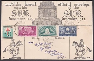 SOUTH AFRICA 1949 Voortrekker set FDC - Monument Pretoria pmk..............a4339 - Picture 1 of 1