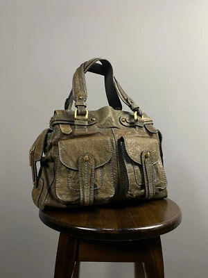 Bolso de Hombro Jamin Puech Caqui Cuero Doble Asas Talla Mediana Foto 1 de 4