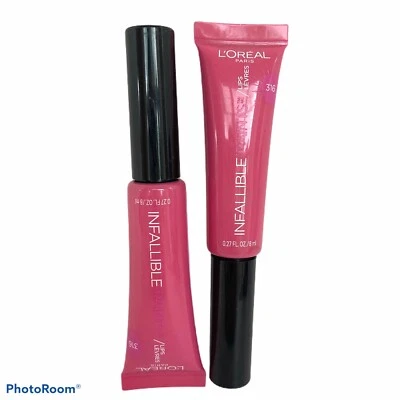 (2) L'Oreal Paris Infallible Paints Lip Color LipStick #316 Wild Rose 0.27 Oz - Image 1 of 3