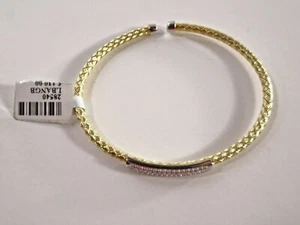 Honora Damen 925 Silber Rhodium CZ Formbar Armreif Armband Neu mit Etikett 130 - Bild 1 von 7