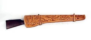 Fodero in cuoio x carabina winchester 94 a leva saddle leather sheath for rifles - Picture 1 of 3