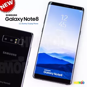 Téléphone portable jouet factice 1:1 Samsung Galaxy Note 8 faux accessoire non fonctionnel noir NEUF - Photo 1 sur 6