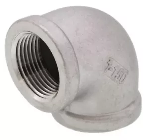 (Ships Fast) 1" NPT Female 316 Stainless Steel 90 Elbow - Picture 1 of 3