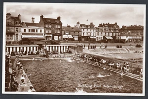 Postcard Helensburgh Dunbartonshire Scotland swimming pool Woolworth store RP - Picture 1 of 2