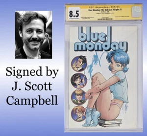 Blue Monday #3 CGC 8.5 (2000) Oni, Early J. Scott Campbell cover, Adam Ant app. - Picture 1 of 5
