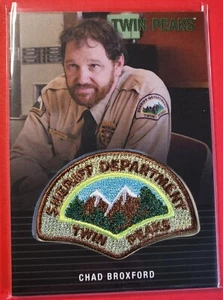 Twin Peaks Archives 2019 SP6 Chad Broxford Sheriff's Department Patch Card - Picture 1 of 2