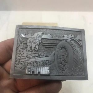 RAR!!!! Vintage 1985 Limited Edition Empire Plow Gürtelschnalle 1 von 500 - Bild 1 von 5