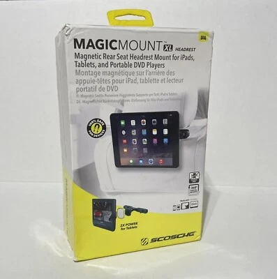 Scosche MAGTHM2 Car XL Headrest Rear Seat Bracket Mount for iPads Tablets DVD - Image 1 of 4