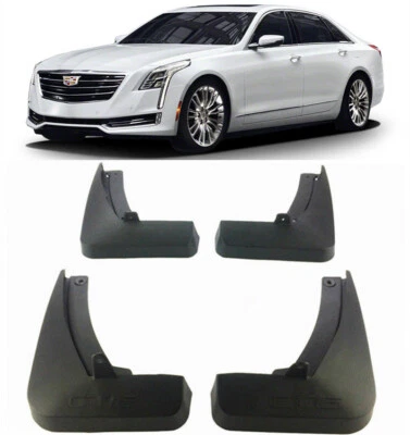 Protectores contra salpicaduras delanteros y traseros genuinos guardabarros para Cadillac CT6 2016-2022 sedán Foto 1 de 4