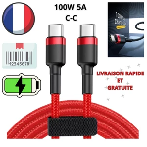 Câble USB C vers Type C 100W Charge Rapide PD 3.0 Transfert de Données 1M/2M - Imagen 1 de 12