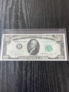 $10 1950A Boston A A Block Federal Reserve Note Ten Dollar Crisp Choice Bill - Picture 1 of 2