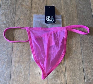Gregg Homme 121514 Bright Pink Yoga Breathable String Thong-New with Tags - Picture 1 of 2