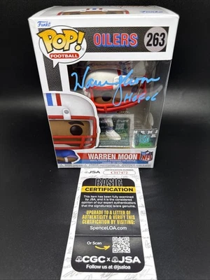 Warren Moon Signed Autographed Houston Oilers NFL HOF 2006 JSA COA - Image 1 of 4