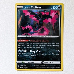 Galarian Moltres 093/203 Holo Rare NM Evolving Skies Pokémon TCG - Picture 1 of 1
