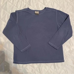 90s Fleece Long Sleeve Blue Girls Size XL (16) - Picture 1 of 2