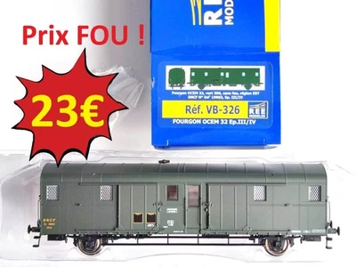 Prix FOU Fourgon REE MODELES VB-326 OCEM 32 Est sans feux Ep.III/IV SNCF HO #60 - Photo 1/4