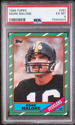 1986 TOPPS #281 MARK MALONE PSA 6 - Image 1 of 2