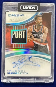 2024-25 DeAndre Ayton Immaculate Brand Logo Premium Patch Auto 2/2 - Picture 1 of 2