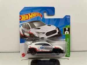 HOT WHEELS HCT06 FORD MUSTANG MACH-E 1400 -WHITE 3inch- GOOD IN BLISTER - A011 - Picture 1 of 6
