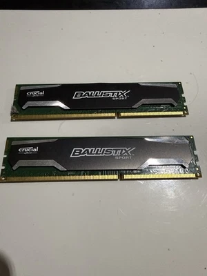 Crucial Ballistix Sport 8GB (2x4GB) DDR3-1600MHz PC3-12800 Desktop RAM Kit - Image 1 of 2