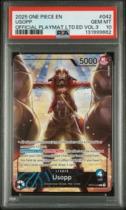 PSA 10 USOPP One Piece TCG OP10-042 Official Ltd Ed Vol. 3 PROMO ENGLISH POP 1 - Picture 1 of 3