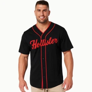 Maglia Hollister Los Angeles 99 nera e rossa - usata in ottime condizioni taglia L - Foto 1 di 5
