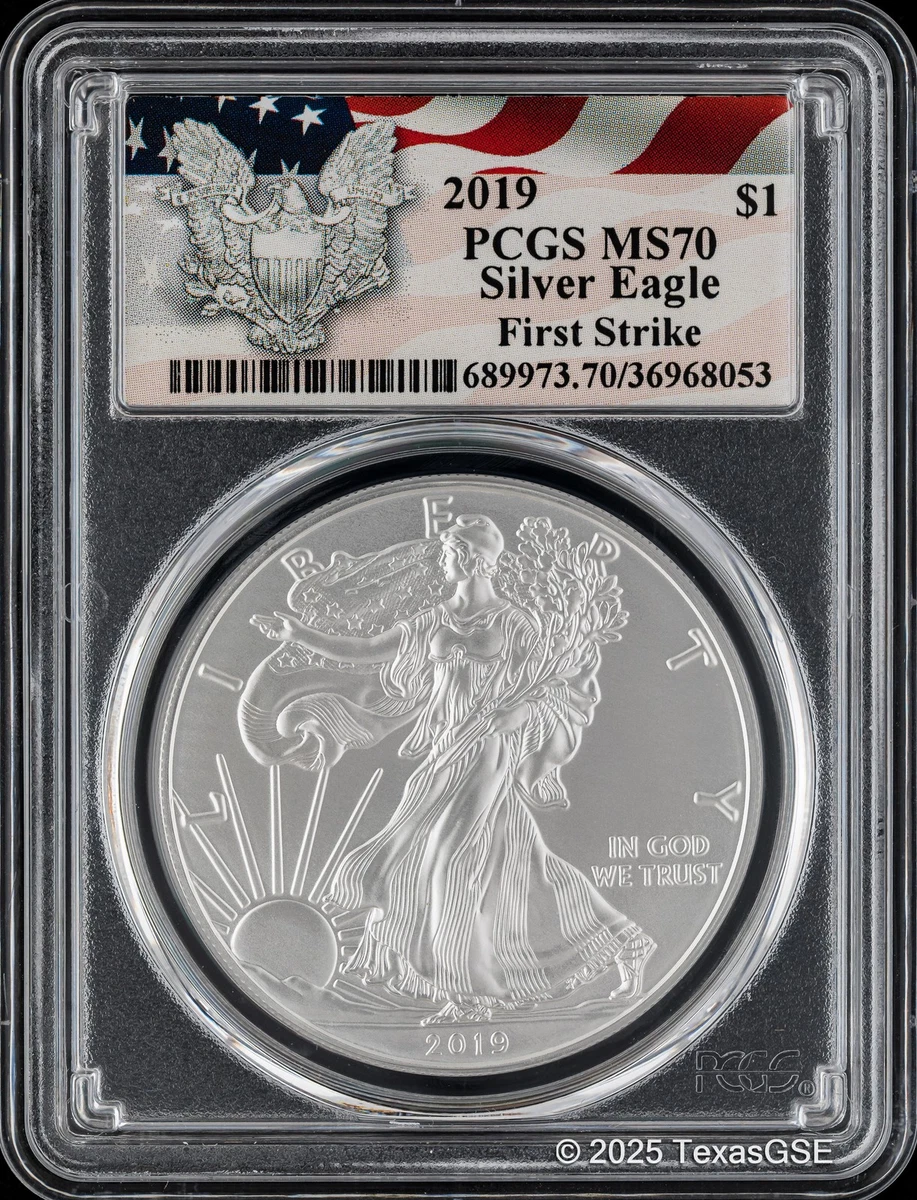 2019年美国鹰MS70级银币| eBay