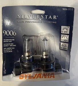 Juego de 2 bombillas halógenas de alto rendimiento Sylvania 9006 SilverStar - Imagen 1 de 7