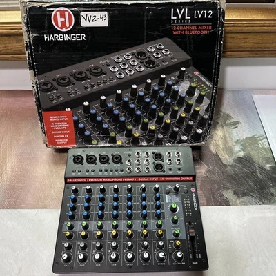 Harbinger LVL LV12 12-Channel Analog Mixer With Bluetooth, FX and USB Audio - Image 1 of 4