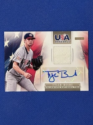 2013 Panini EE. UU. Béisbol #1 Tyler Beede/99 Parche Autógrafo Foto 1 de 3